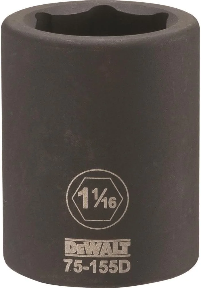 بکس ضربه ای درایو 3/4 اینچ DEWALT، 6 پر، 1 1/16 اینچ بکس ضربه ای درایو 3/4 اینچ DEWALT، 6 پر، 1 1/16 اینچ