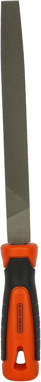 سوهان تخت دو طرفه فولادی بلک اند دکر، نارنجی، 200 میلی متر، Bdht22144