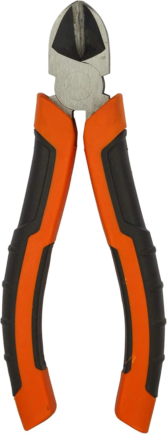 انبر سیم‌چین مورب فولادی بلک اند دکر، نارنجی، 160 میلی‌متر، مدل Bdht81584