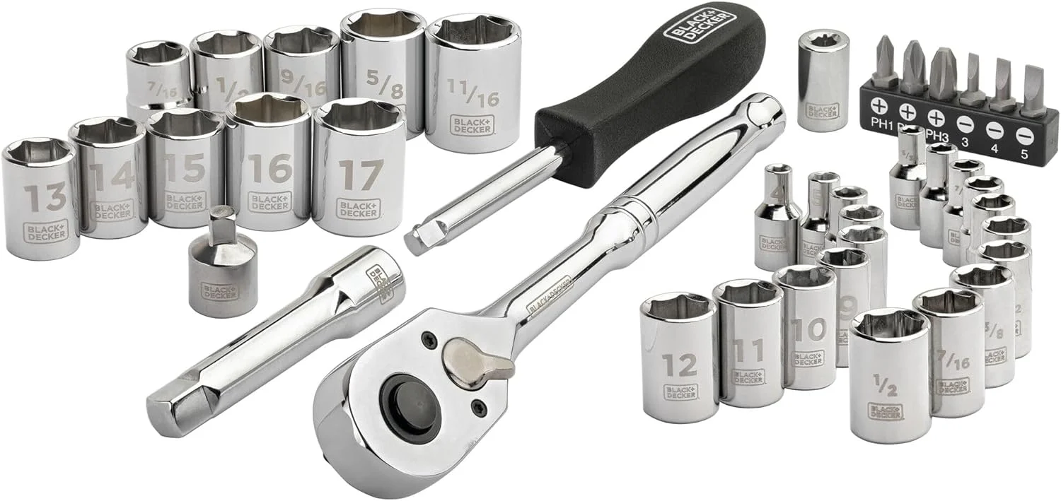 مجموعه آچار بکس 40 پارچه بلک اند دکر (مدل BDMT45001)