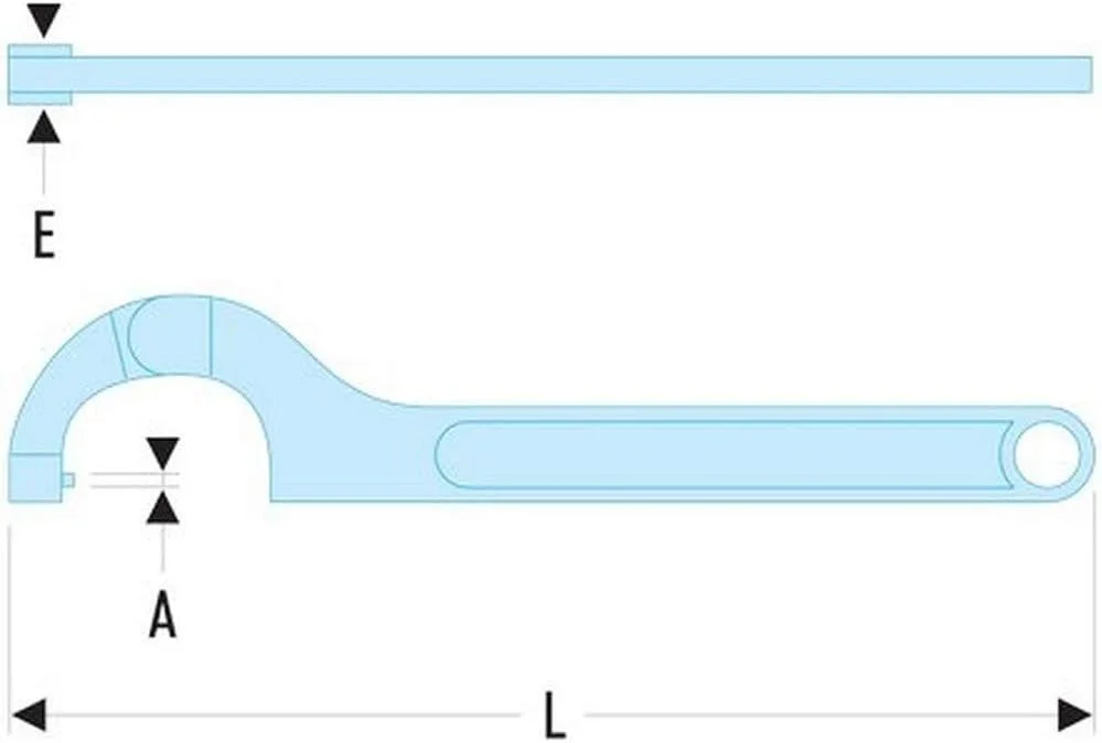 آچار چنگکی مفصلی فاکوم Black & Decker Facom 126 A.180