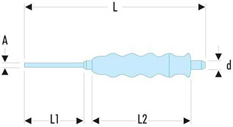 سنبه روکش دار 5 میلی متری فاکوم مدل 249.G5 سنبه روکش دار 5 میلی متری فاکوم مدل 249.G5