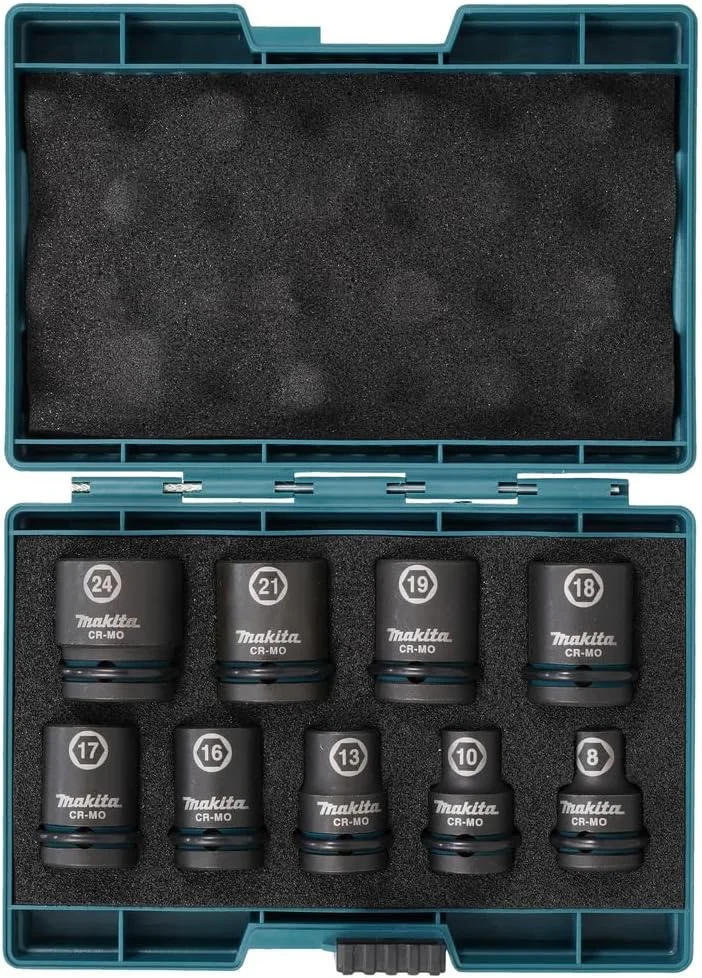 مجموعه 9 عددی بکس مشکی ضربه ای ماکیتا مدل E-16564 مجموعه 9 عددی بکس مشکی ضربه ای ماکیتا مدل E-16564