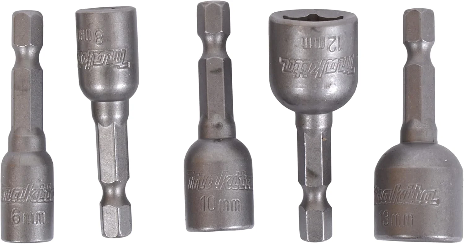 مجموعه آچار بکس ماکیتا B-39154 سایز 1/4 اینچ 5 عددی SW6 - SW13 بکس مگنتی 50 میلی متر مجموعه آچار بکس ماکیتا B-39154 سایز 1/4 اینچ 5 عددی SW6 - SW13 بکس مگنتی 50 میلی متر