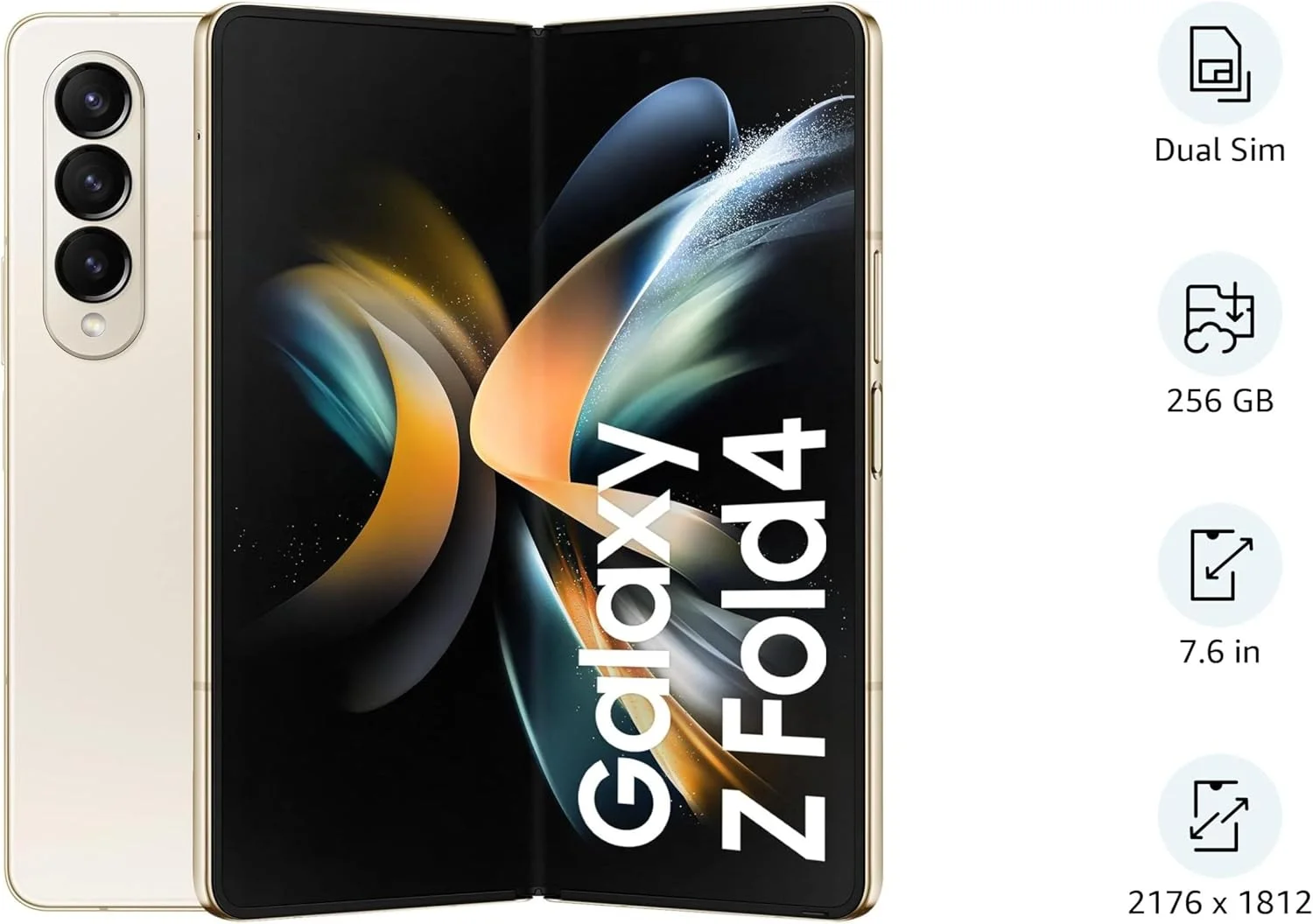 گوشی موبایل تاشو سامسونگ گلکسی زد فولد 4 5G، اندروید، حافظه 256 گیگابایت، بژ، نسخه انگلستان گوشی موبایل تاشو سامسونگ گلکسی زد فولد 4 5G، اندروید، حافظه 256 گیگابایت، بژ، نسخه انگلستان