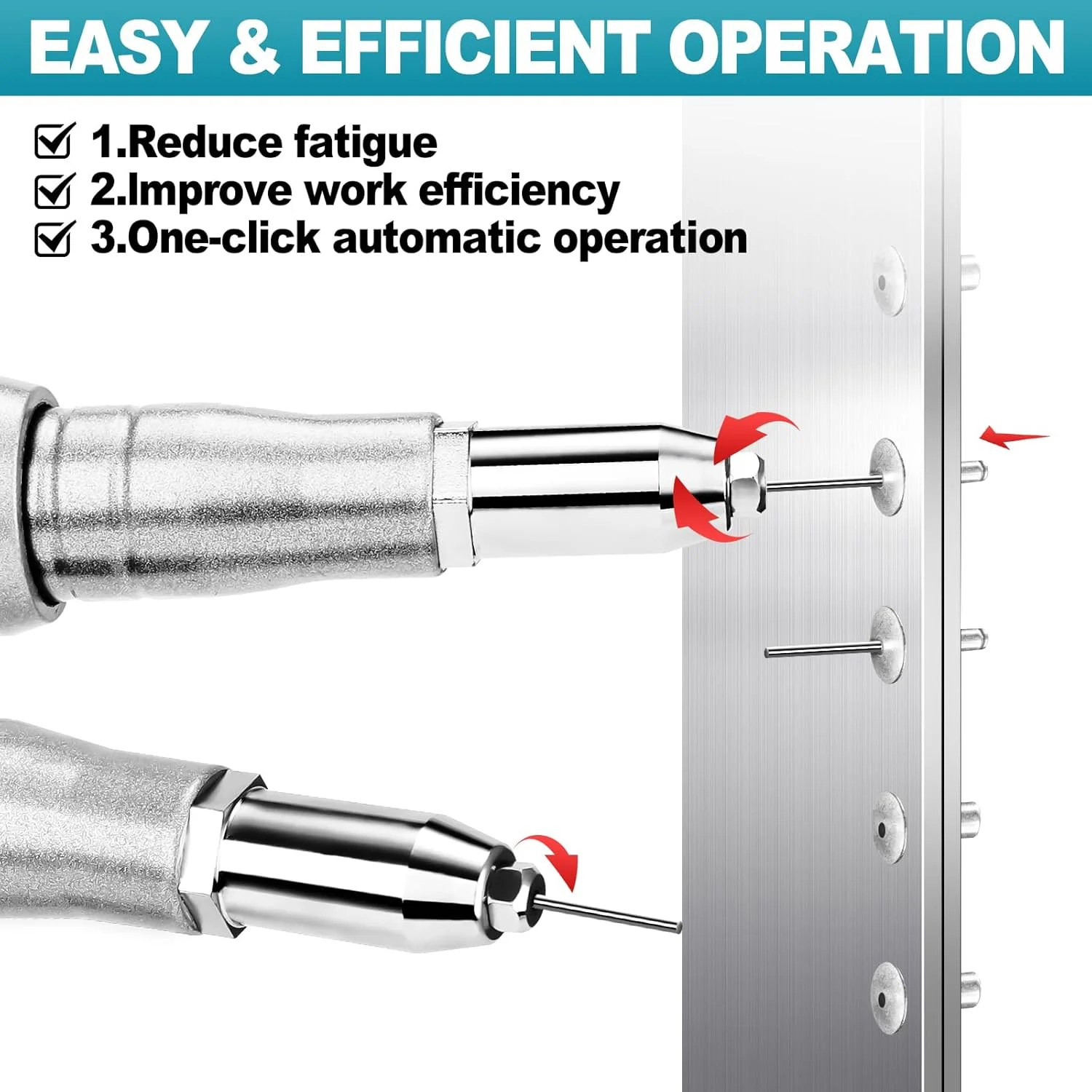 تفنگ پرچ کن شارژی یوفولی سازگار با باتری 18 ولت/21 ولت ماکیتا، 2 عدد باتری، تفنگ پرچ کن برقی بدون برس 20000 نیوتن، ابزار انبر پرچ اتوماتیک با 4 آداپتور برای پرچ های کور تفنگ پرچ کن شارژی یوفولی سازگار با باتری 18 ولت/21 ولت ماکیتا، 2 عدد باتری، تفنگ پرچ کن برقی بدون برس 20000 نیوتن، ابزار انبر پرچ اتوماتیک با 4 آداپتور برای پرچ های کور