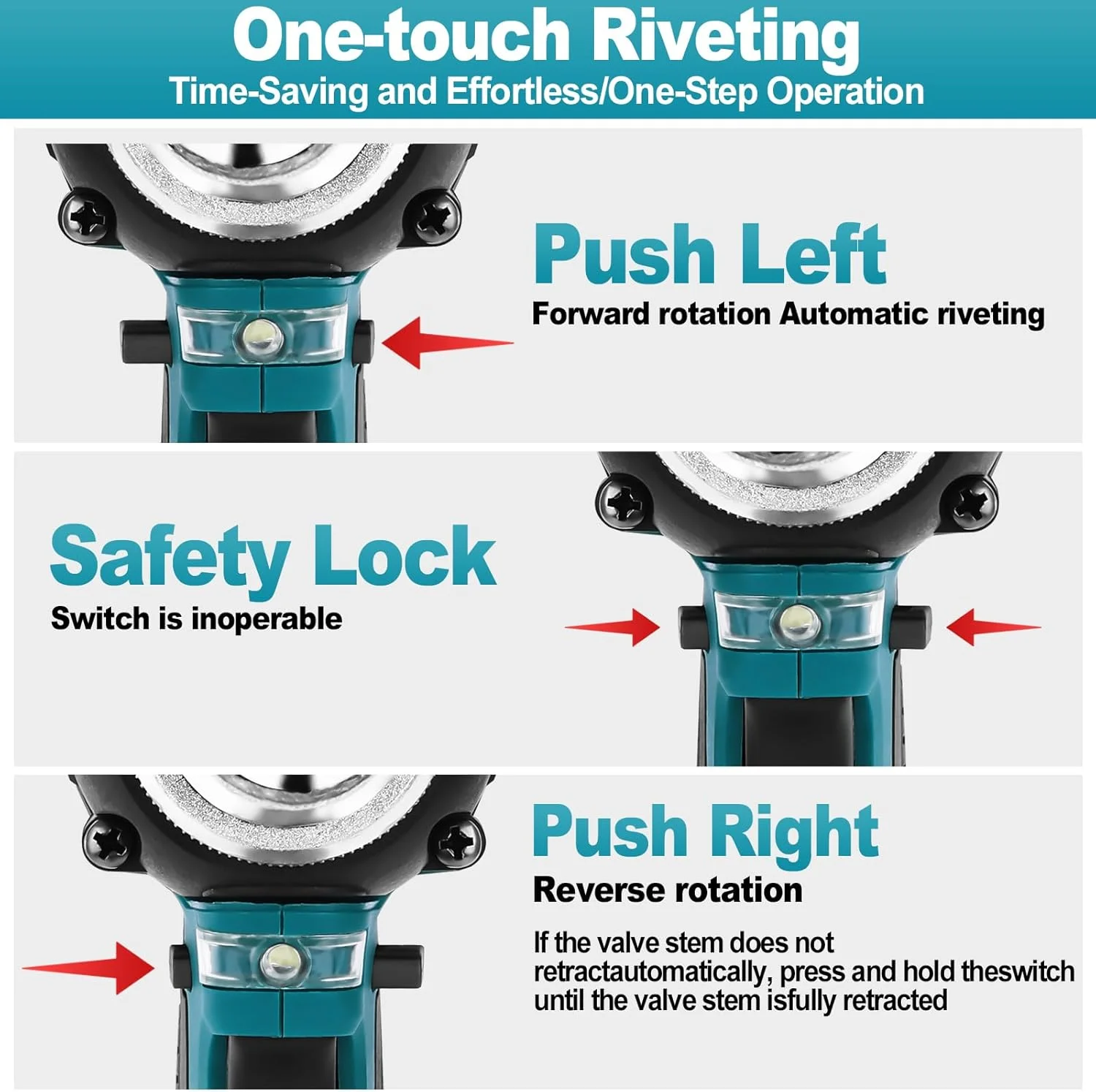 تفنگ پرچ کن شارژی یوفولی سازگار با باتری 18 ولت/21 ولت ماکیتا، 2 عدد باتری، تفنگ پرچ کن برقی بدون برس 20000 نیوتن، ابزار انبر پرچ اتوماتیک با 4 آداپتور برای پرچ های کور تفنگ پرچ کن شارژی یوفولی سازگار با باتری 18 ولت/21 ولت ماکیتا، 2 عدد باتری، تفنگ پرچ کن برقی بدون برس 20000 نیوتن، ابزار انبر پرچ اتوماتیک با 4 آداپتور برای پرچ های کور