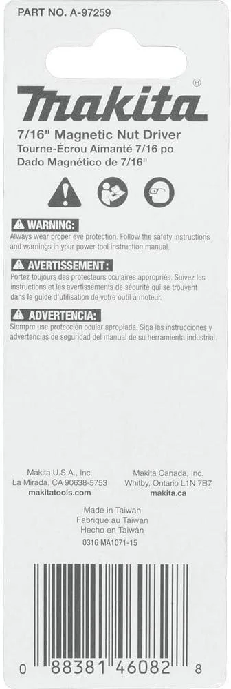 بکس مگنتیک ماکیتا Impactx سایز 7/16 اینچ در 2-9/16 اینچ بکس مگنتیک ماکیتا Impactx سایز 7/16 اینچ در 2-9/16 اینچ
