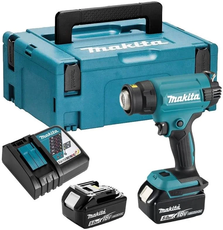 دستگاه حرارتی شارژی ماکیتا مدل DHG181RTJ با باتری 18 ولت لیتیوم-یون (2x5.0 آمپر ساعت) دستگاه حرارتی شارژی ماکیتا مدل DHG181RTJ با باتری 18 ولت لیتیوم-یون (2x5.0 آمپر ساعت)