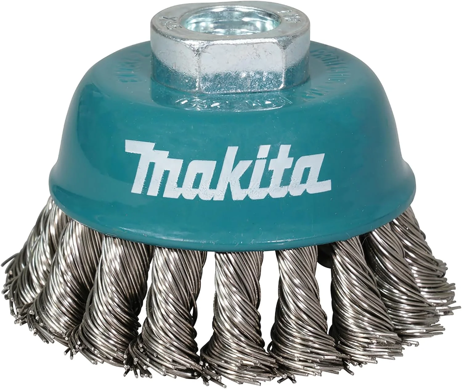 برس سیمی کاسه ای گره دار 75 میلی متری ماکیتا مدل D-77481 با رزوه M10