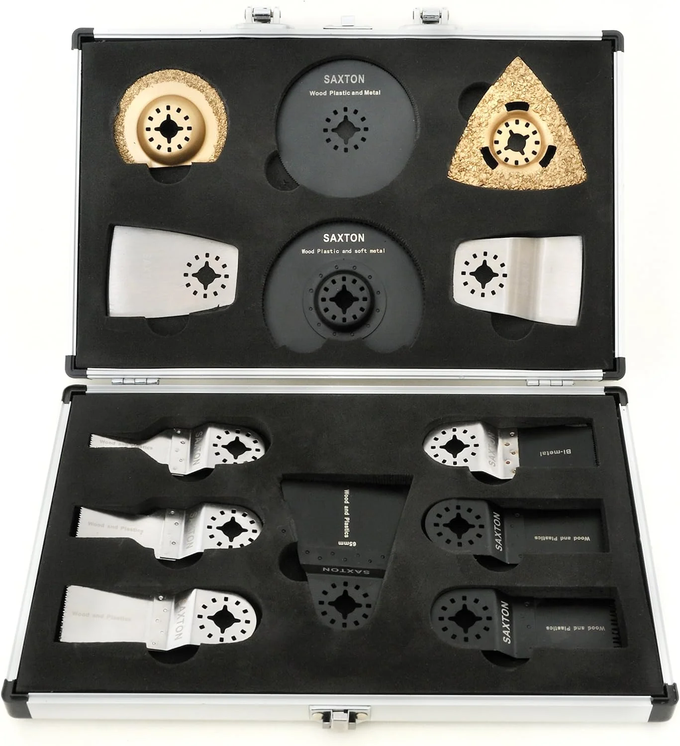 مجموعه ۱۳ عددی تیغه های ساکستون مدل SH13CS01 مناسب برای ابزارهای چندکاره فاین، بوش، ماکیتا