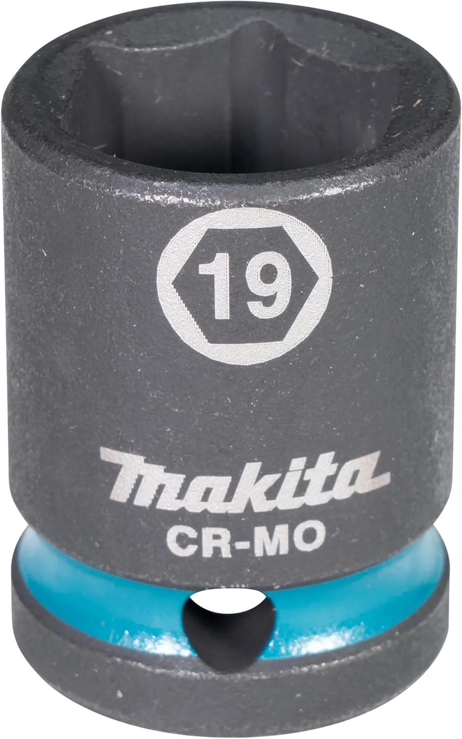 بکس ضربه ای ماکیتا E-16156، درایو 1/2 اینچ، سایز 19، کوتاه، مشکی