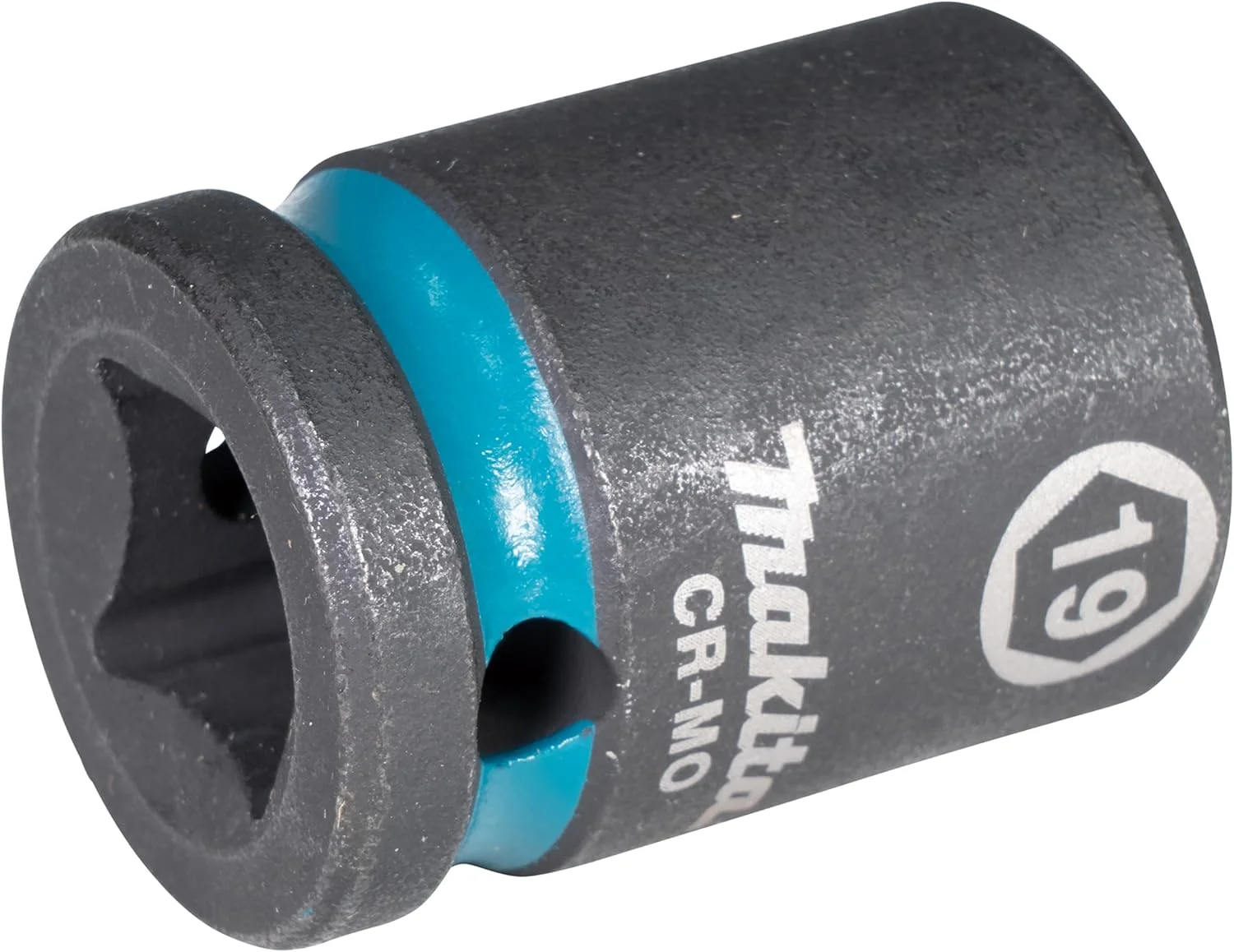 بکس ضربه ای ماکیتا E-16156، درایو 1/2 اینچ، سایز 19، کوتاه، مشکی