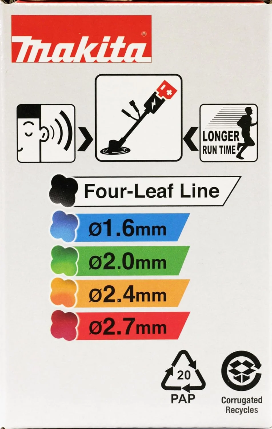 سر نخ دو رشته ای 2.0 میلی متری Makita 191D92-5 Tap&Go سر نخ دو رشته ای 2.0 میلی متری Makita 191D92-5 Tap&Go