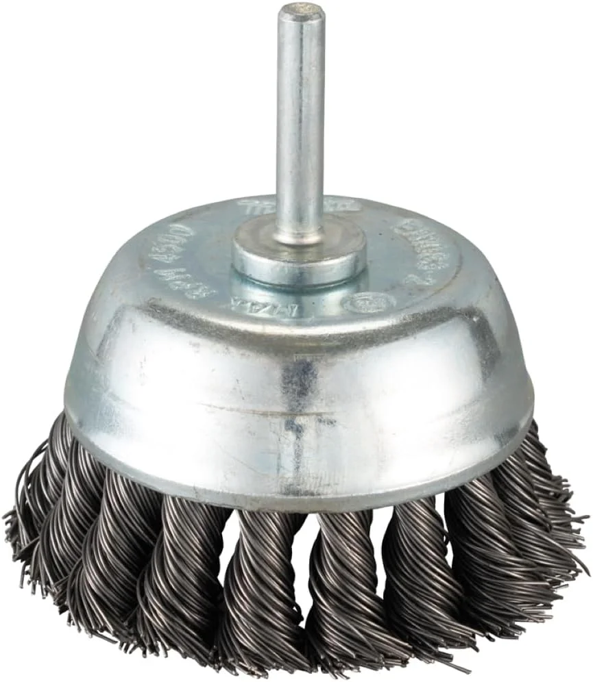 برس سیمی کاسه ای گره دار 75 میلی متری برس سیمی کاسه ای گره دار 75 میلی متری