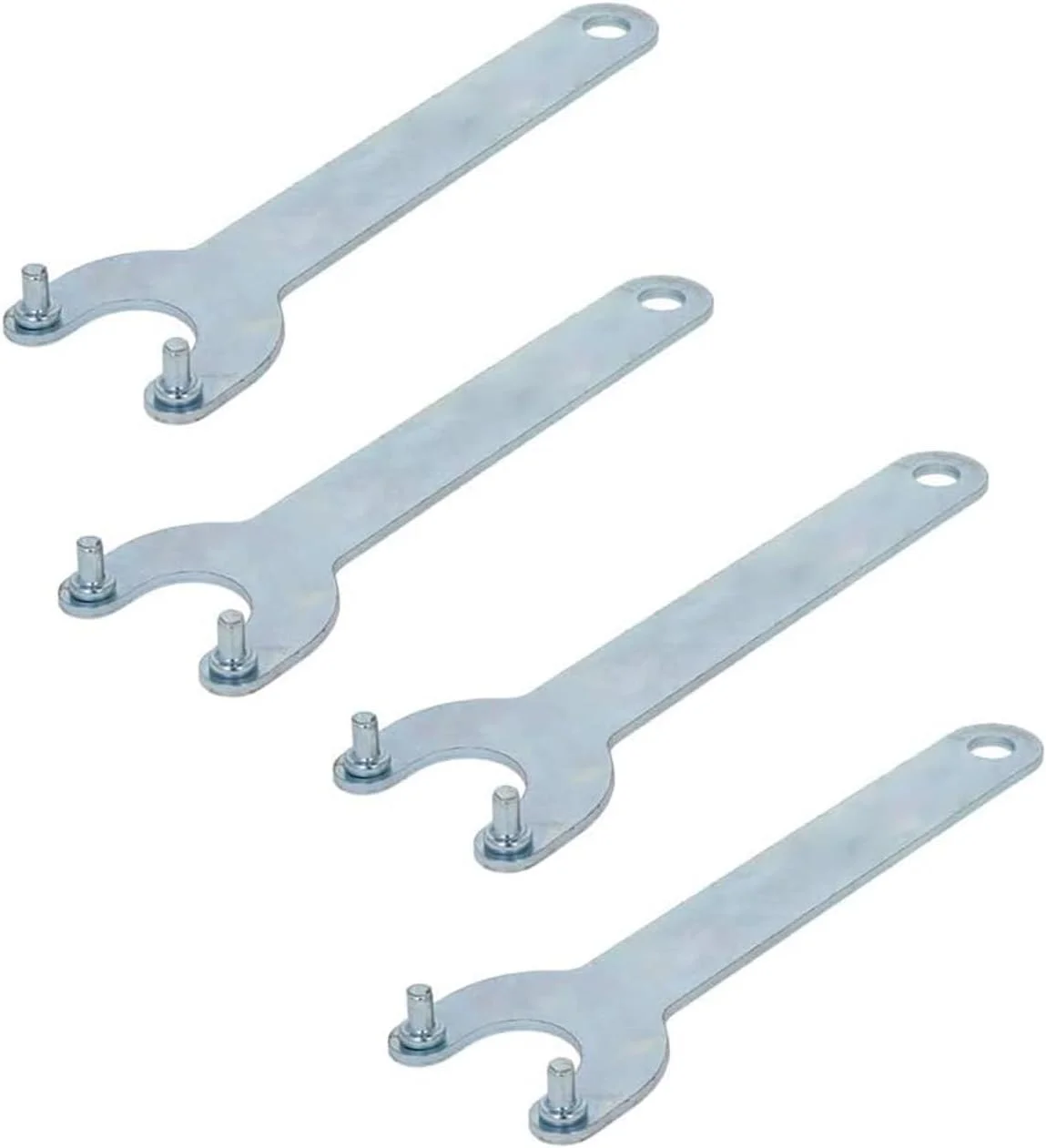 آچار سنگ فرز Utoolmart، آچار قفلی دو شاخه با روکش روی برای Dewalt Milwaukee Makita Black & Decker Ryobi، بسته 4 عددی آچار سنگ فرز Utoolmart، آچار قفلی دو شاخه با روکش روی برای Dewalt Milwaukee Makita Black & Decker Ryobi، بسته 4 عددی