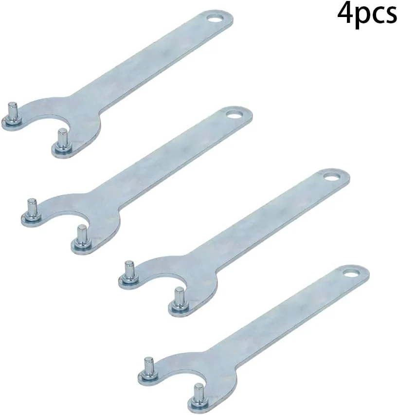 آچار سنگ فرز Utoolmart، آچار قفلی دو شاخه با روکش روی برای Dewalt Milwaukee Makita Black & Decker Ryobi، بسته 4 عددی آچار سنگ فرز Utoolmart، آچار قفلی دو شاخه با روکش روی برای Dewalt Milwaukee Makita Black & Decker Ryobi، بسته 4 عددی