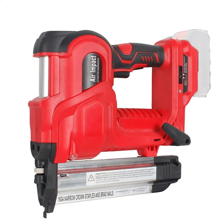 دستگاه میخکوب برقی، منگنه کوب برقی بی سیم به همراه 200 عدد میخ 32 میلی متری و 200 عدد میخ 50 میلی متری سازگار با باتری لیتیومی ماکیتا