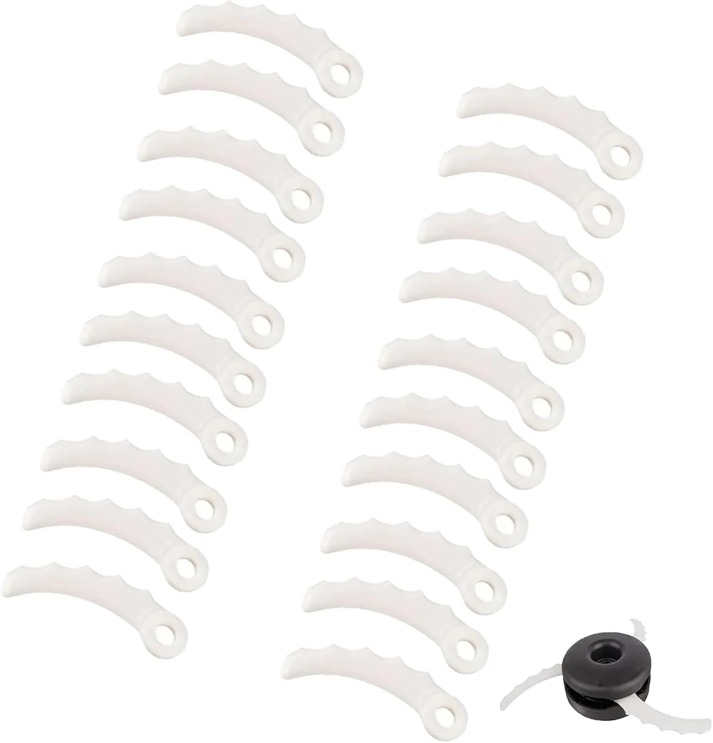 20 عدد تیغه پلاستیکی جایگزین علف زن برای چاقوی ماکیتا مدل های 198426-9، 198383-1، DUR368AZ، DUR369AZ، DUR368LZ 20 عدد تیغه پلاستیکی جایگزین علف زن برای چاقوی ماکیتا مدل های 198426-9، 198383-1، DUR368AZ، DUR369AZ، DUR368LZ