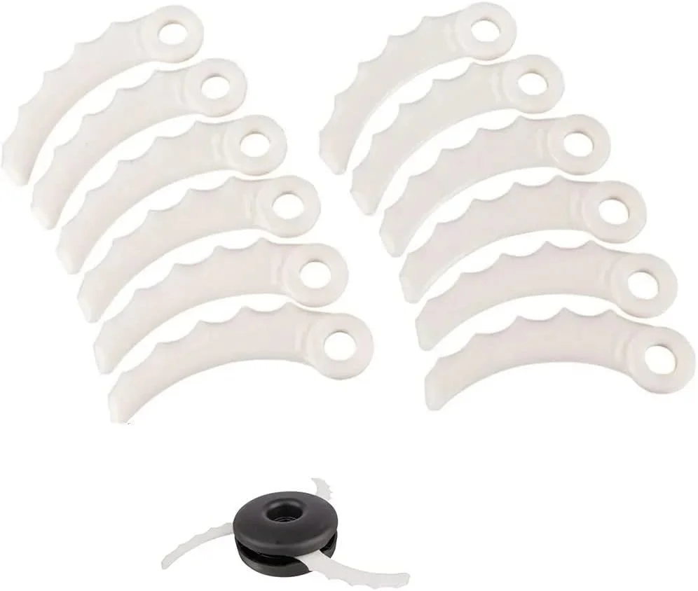 20 عدد تیغه پلاستیکی جایگزین علف زن برای چاقوی ماکیتا مدل های 198426-9، 198383-1، DUR368AZ، DUR369AZ، DUR368LZ