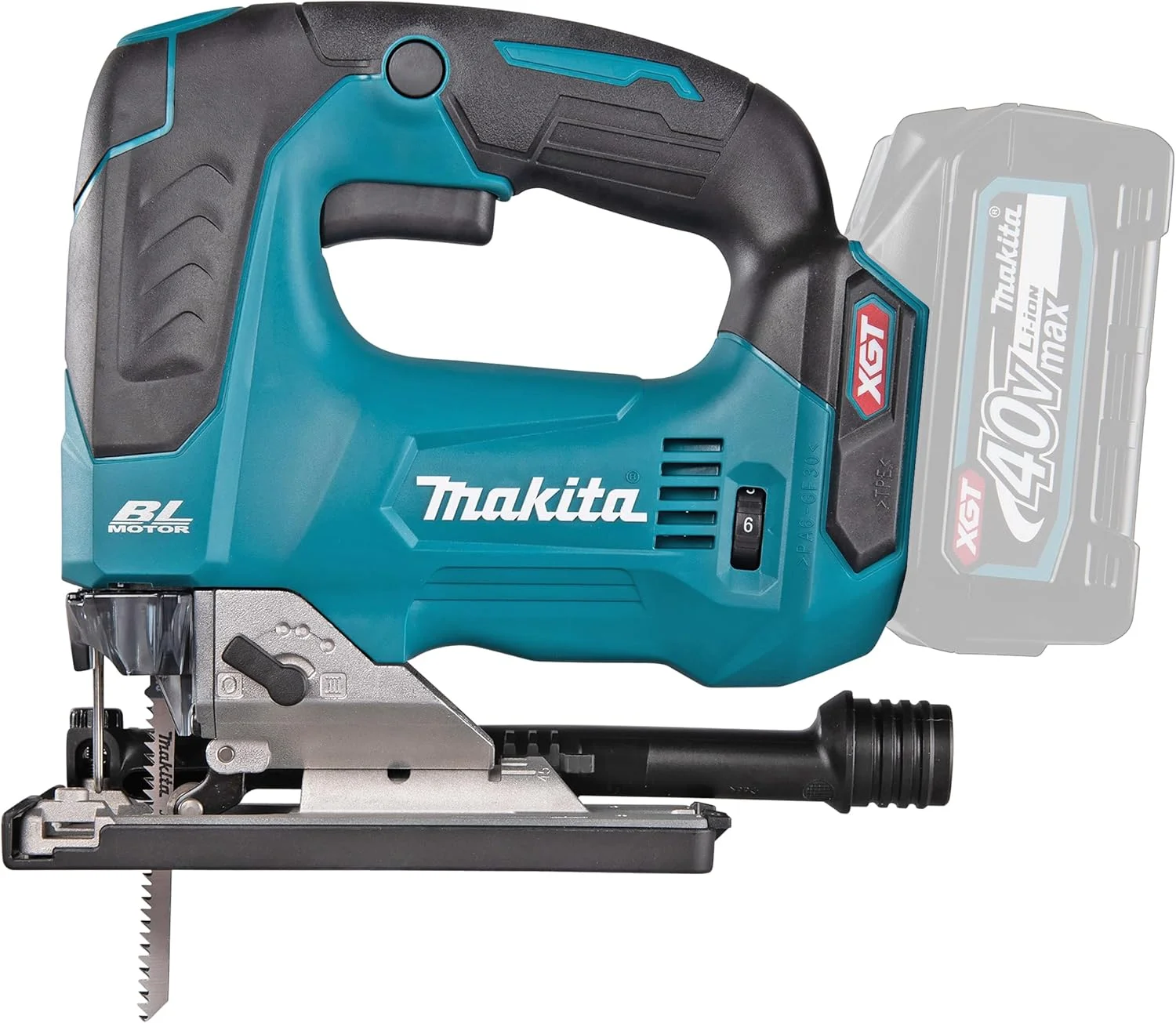 اره عمود بر شارژی ماکیتا JV002GZ 40 ولت XGT لیتیوم-یون، براشلس، XPT، بدون باتری و شارژر