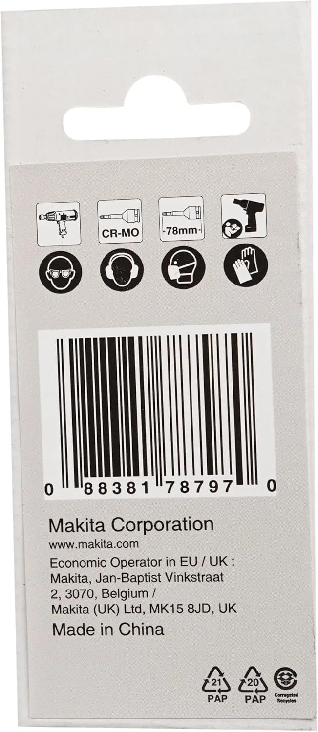 بیت مشکی ضربه ای ماکیتا E-19803، T35x78 بیت مشکی ضربه ای ماکیتا E-19803، T35x78