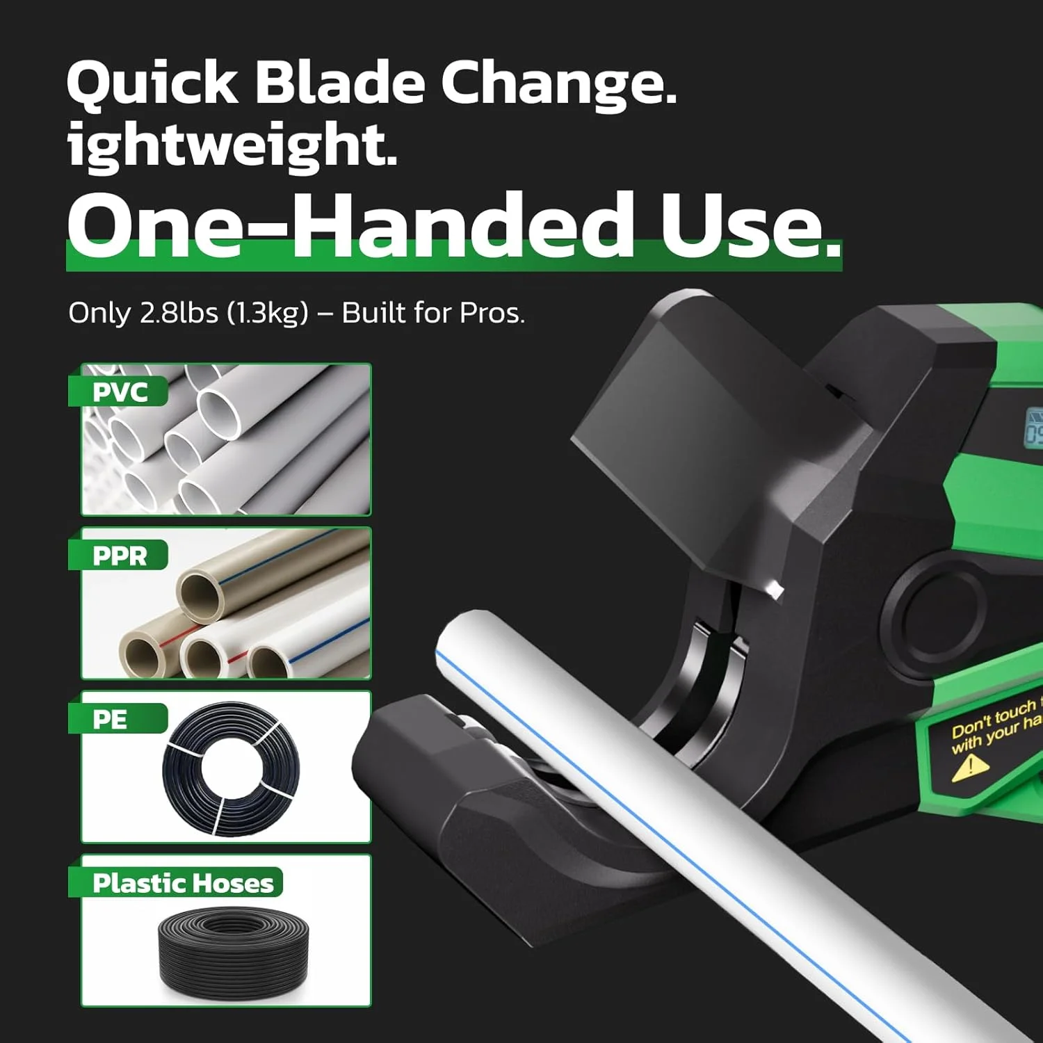 لوله بر پی وی سی نکسون سازگار با باتری 18 ولت ماکیتا، برش لوله پلاستیکی با نمایشگر LCD، برش لوله تا قطر 50 میلی متر، قیچی برقی پی وی سی با دو عدد باتری قابل شارژ 2.0 آمپر، ابزار برش برای لوله های پی وی سی، پی پی آر، پی ای و پی ای ایکس لوله بر پی وی سی نکسون سازگار با باتری 18 ولت ماکیتا، برش لوله پلاستیکی با نمایشگر LCD، برش لوله تا قطر 50 میلی متر، قیچی برقی پی وی سی با دو عدد باتری قابل شارژ 2.0 آمپر، ابزار برش برای لوله های پی وی سی، پی پی آر، پی ای و پی ای ایکس