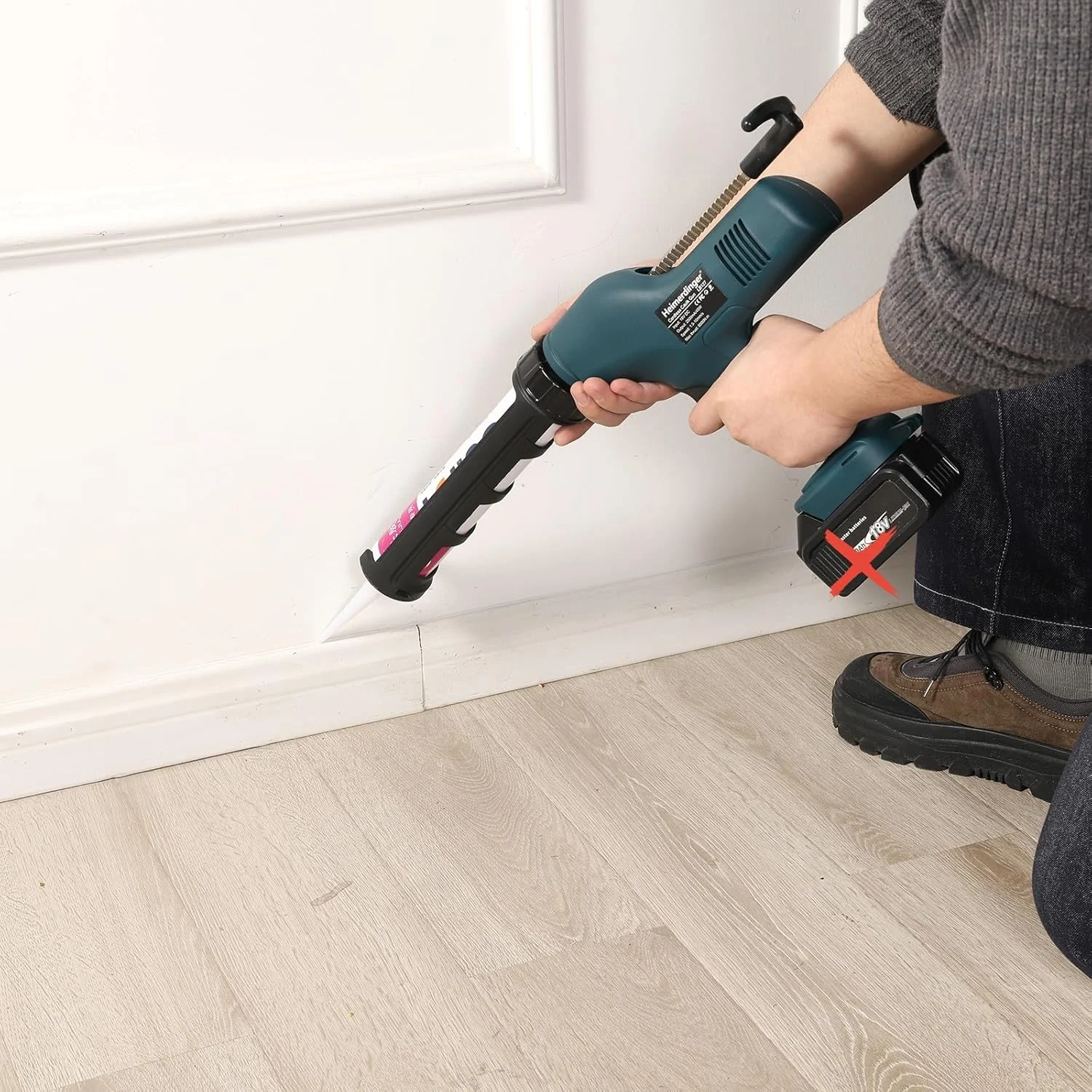 تفنگ درزگیر شارژی با قدرت رانش 800 کیلوگرم، سازگار با باتری 18 ولت ماکیتا، تفنگ درزگیر برقی 10 اونسی بدون چکه 6 سرعته با موتور براشلس - فقط ابزار تفنگ درزگیر شارژی با قدرت رانش 800 کیلوگرم، سازگار با باتری 18 ولت ماکیتا، تفنگ درزگیر برقی 10 اونسی بدون چکه 6 سرعته با موتور براشلس - فقط ابزار