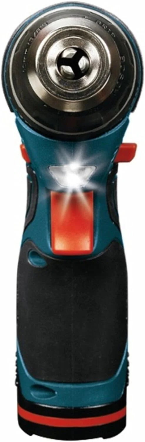 دریل/پیچ گوشتی بوش PS31-2A 12V Max 3/8 اینچ به همراه (2) باتری 2 آمپر ساعتی و شارژر، سرعت متغیر