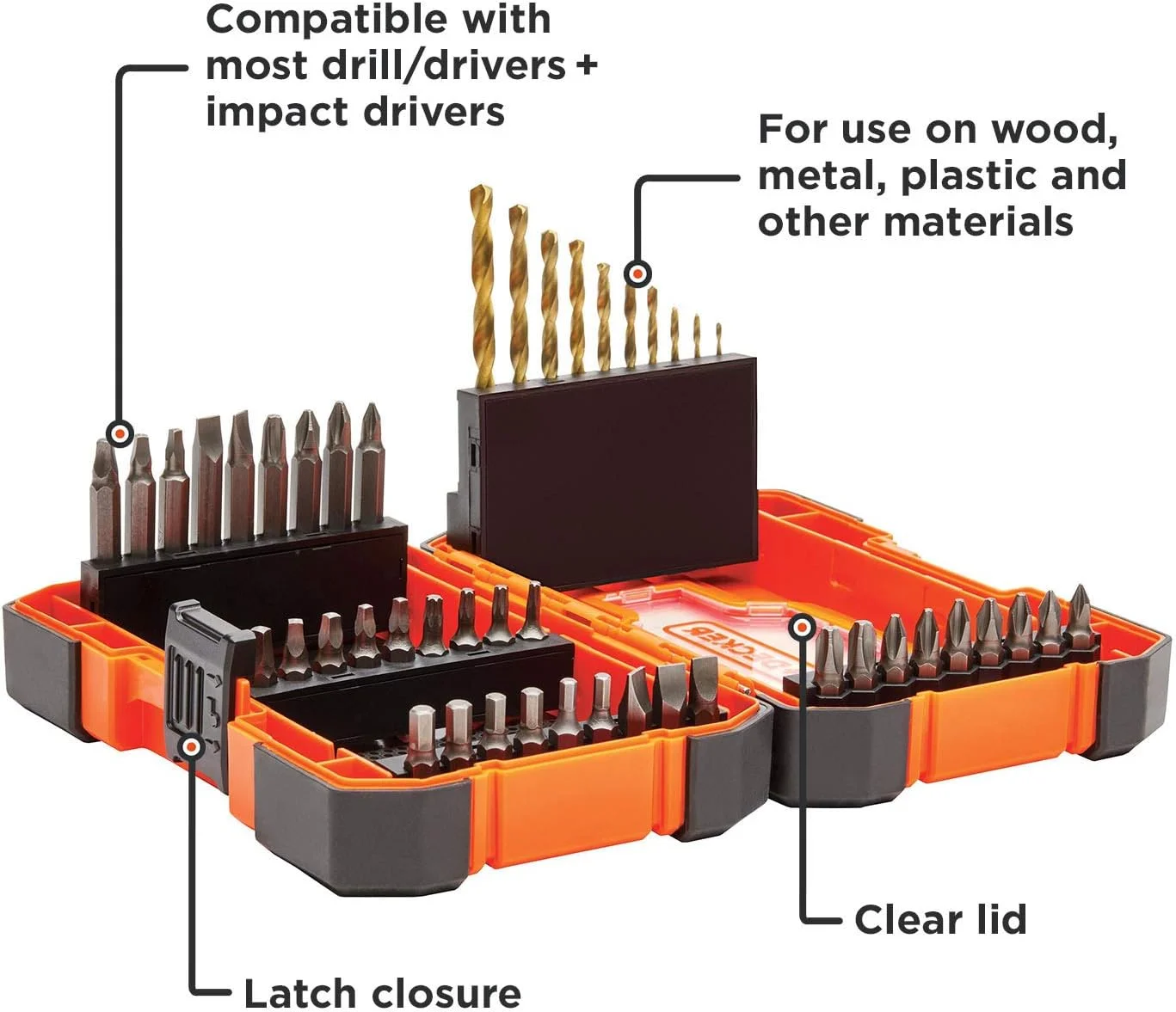 مجموعه ۴۶ عددی دریل و پیچ گوشتی بلک اند دکر مدل BDA46SDDD