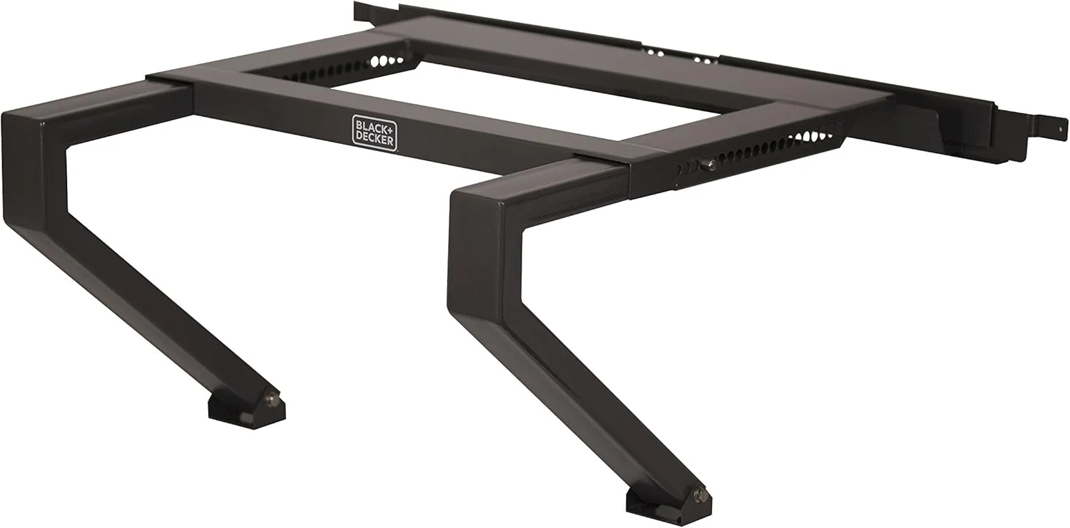 پایه نگهدارنده کولر گازی پنجره ای BLACK + DECKER، نصب آسان در چند دقیقه، تحمل وزن تا 90 کیلوگرم، پایه بادوام برای واحد AC، خاکستری