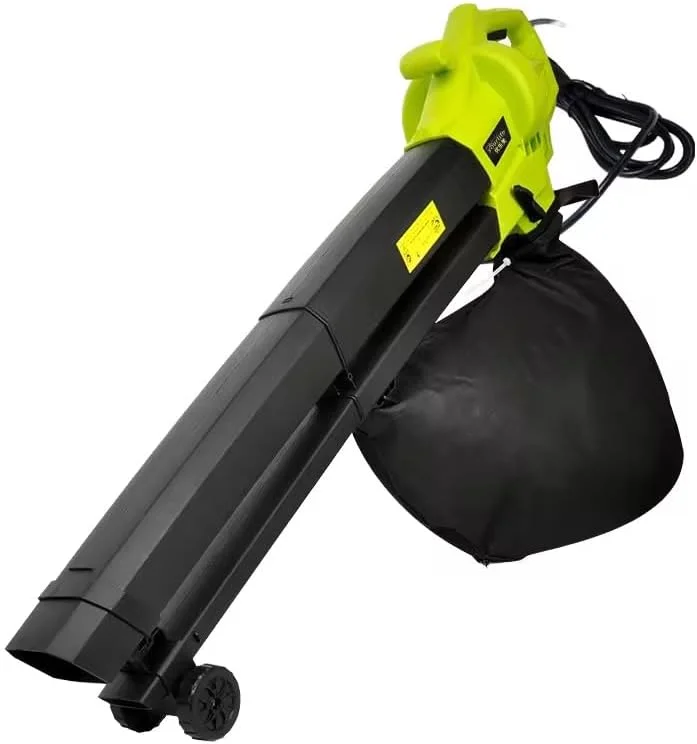 دستگاه دمنده و مکنده برگ برقی 3000 وات 3 در 1، خردکن، مکنده و دمنده با کیسه جمع آوری 45 لیتری، مناسب برای جمع آوری برگ ها، گرد و غبار و بقایای باغ از چمن ها، پاسیوها، مسیرها و راهروها. (کابل 10 متری)