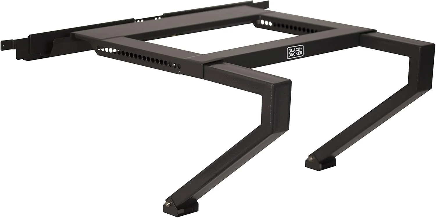 پایه نگهدارنده کولر گازی پنجره ای BLACK + DECKER، نصب آسان در چند دقیقه، تحمل وزن تا 90 کیلوگرم، پایه بادوام برای واحد AC، خاکستری