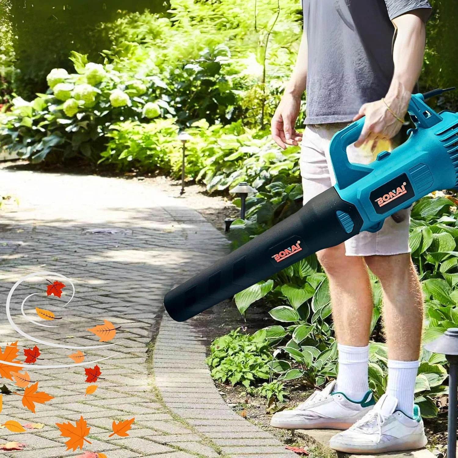 دمنده هوای برقی BONAI 4500W – پاک کننده گرد و غبار 22000 دور در دقیقه با توان 240 ولت، جمع و جور و بادوام برای تمیز کردن، خشک کردن و باد کردن – BN-HKBL015