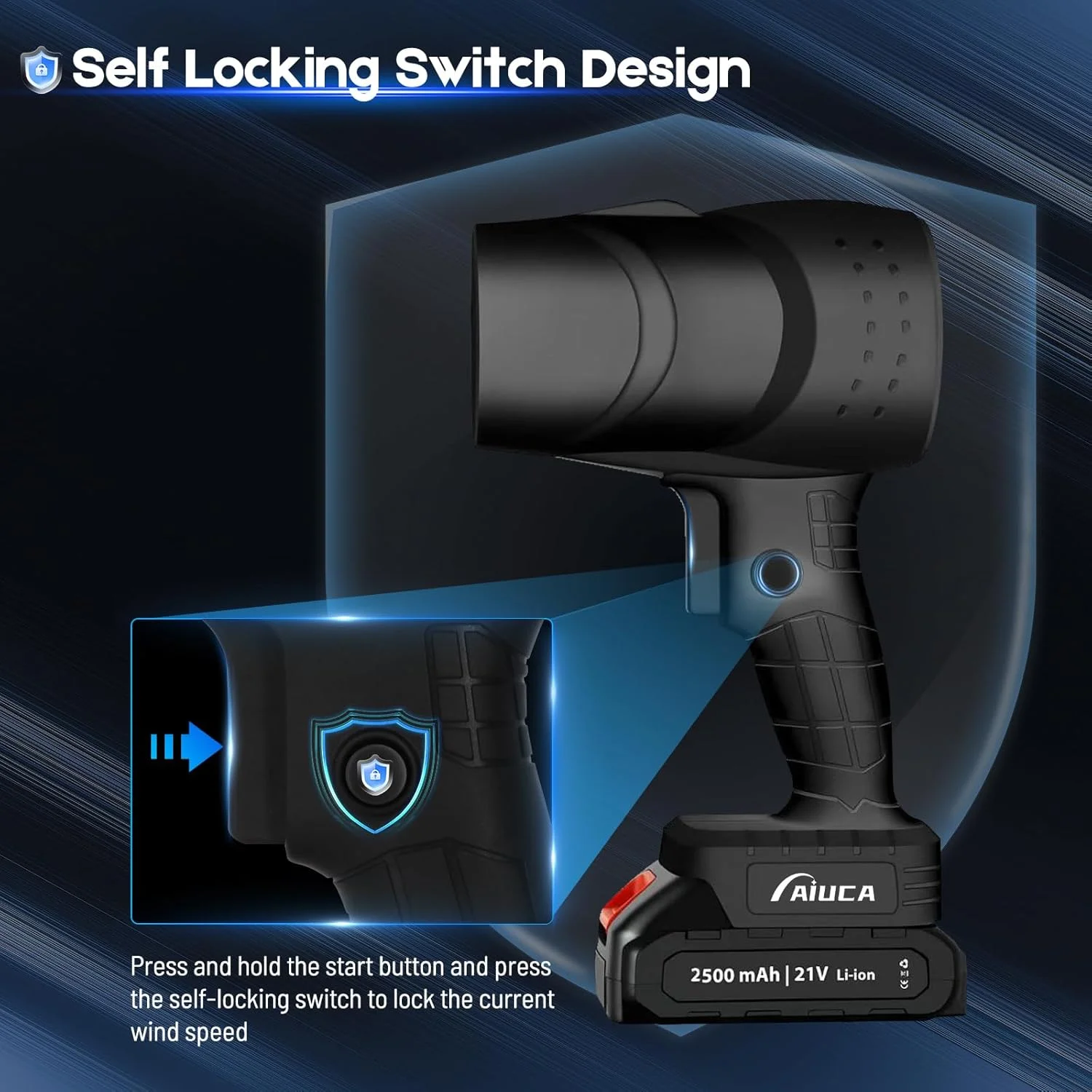 دمنده برگ شارژی با 2 عدد باتری 21 ولت 2500 میلی آمپر ساعت، دمنده دستی پرسرعت با سرعت قابل تنظیم، 250000 دور در دقیقه و جریان هوای توربو 130 مایل در ساعت، سبک وزن و قابل حمل برای پاسیو، چمن، ماشین، کمپینگ دمنده برگ شارژی با 2 عدد باتری 21 ولت 2500 میلی آمپر ساعت، دمنده دستی پرسرعت با سرعت قابل تنظیم، 250000 دور در دقیقه و جریان هوای توربو 130 مایل در ساعت، سبک وزن و قابل حمل برای پاسیو، چمن، ماشین، کمپینگ