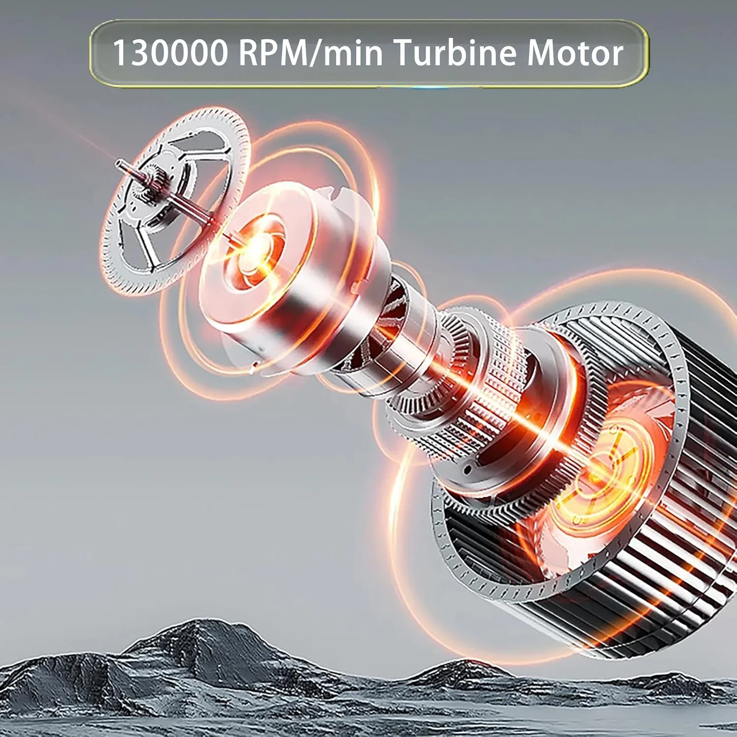 دمنده توربو جت دستی، دمنده و جاروبرقی شارژی 2 در 1 با موتور براشلس 130000 دور در دقیقه، سرعت باد قابل تنظیم، برای تمیز کردن گرد و غبار، خشک کردن، باد کردن، باربیکیو کمپینگ، فضای باز، ماشین، خانه