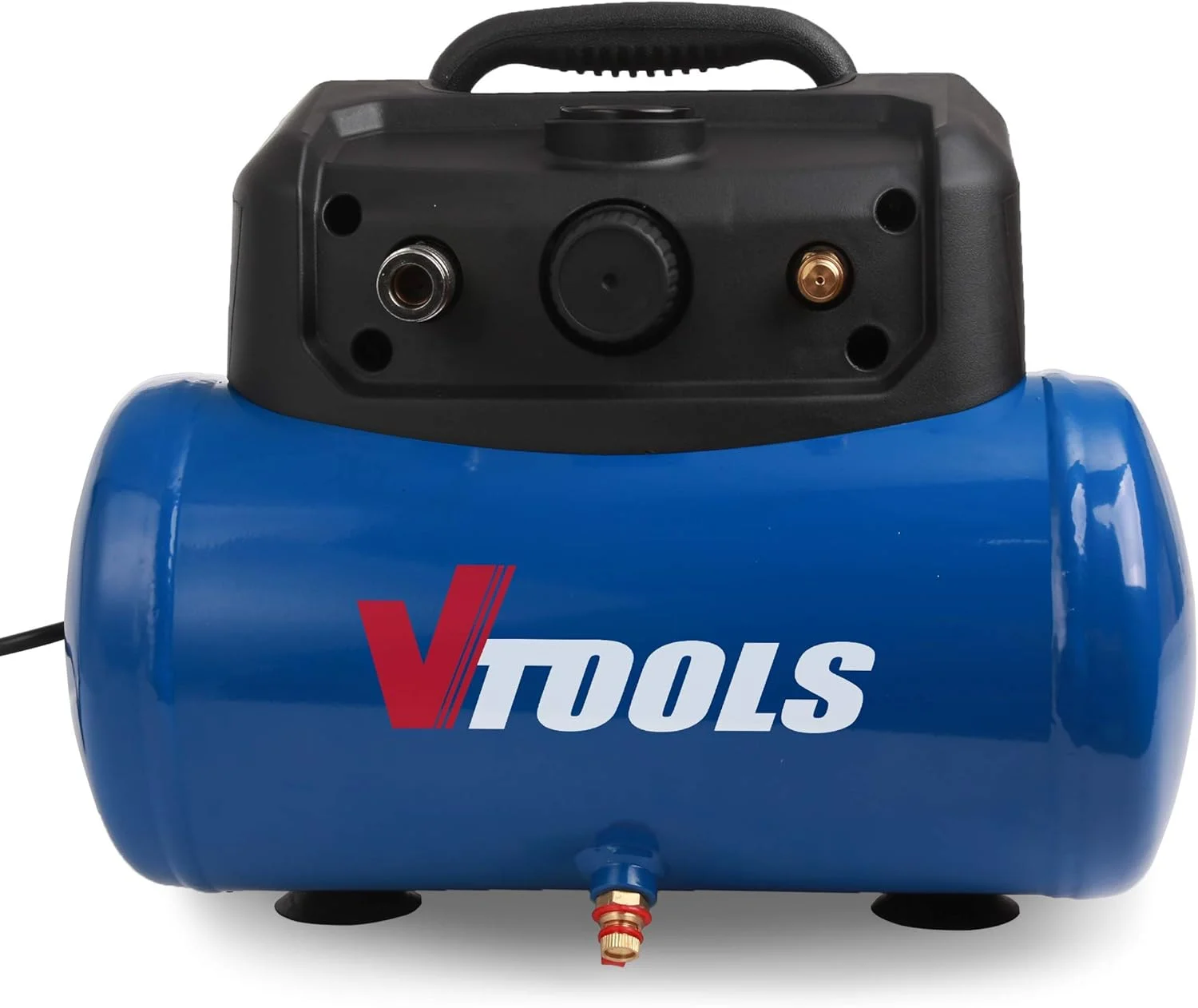 کمپرسور هوای قابل حمل 6 لیتری VTOOLS با موتور 1.5 اسب بخار، 8 بار، مدل Vt1301