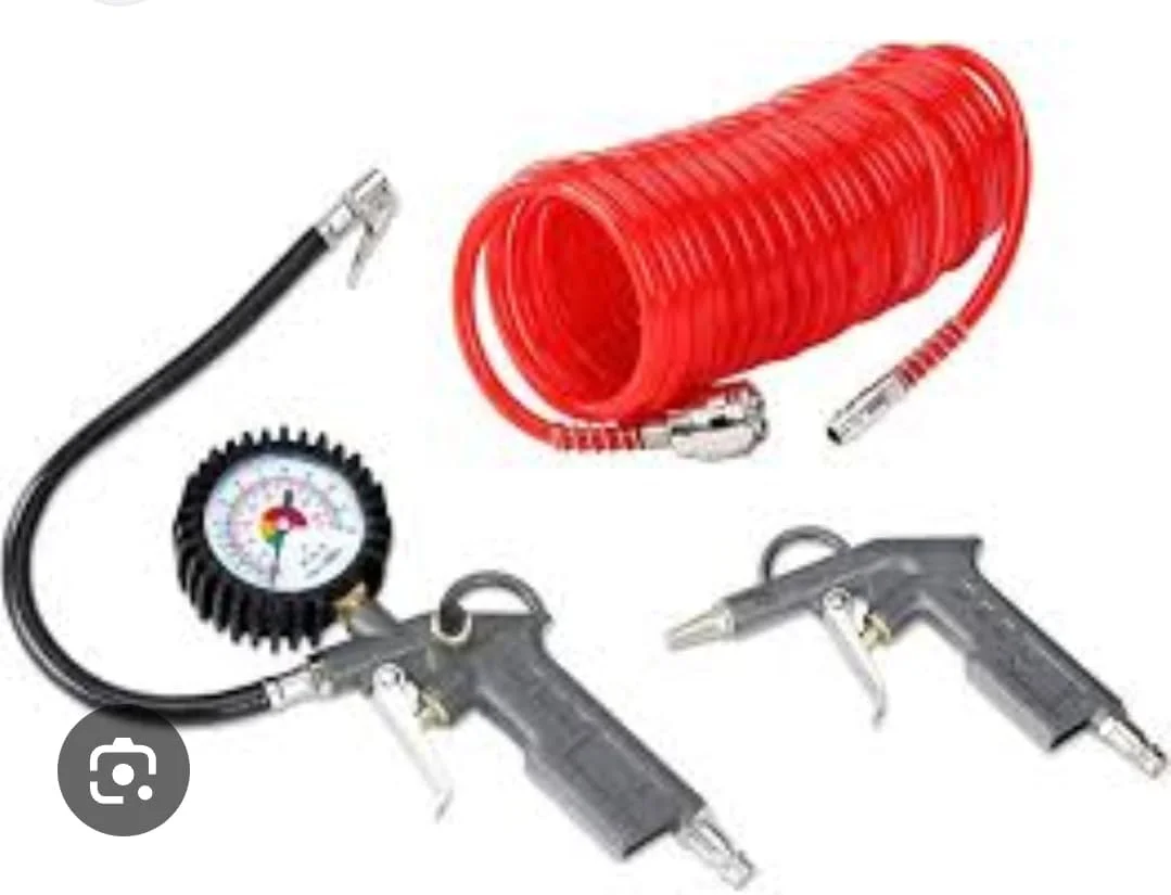 کمپرسور هوای بی صدا و بدون روغن COVAX با ظرفیت 30 لیتر، مناسب برای کارهای سنگین، به همراه شلنگ 10 متری، تفنگ تمیز کننده هوا و تفنگ باد لاستیک.