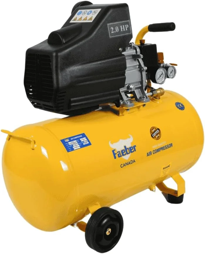کمپرسور هوای سیم دار فایبر، 50 لیتری، 2.0 اسب بخار