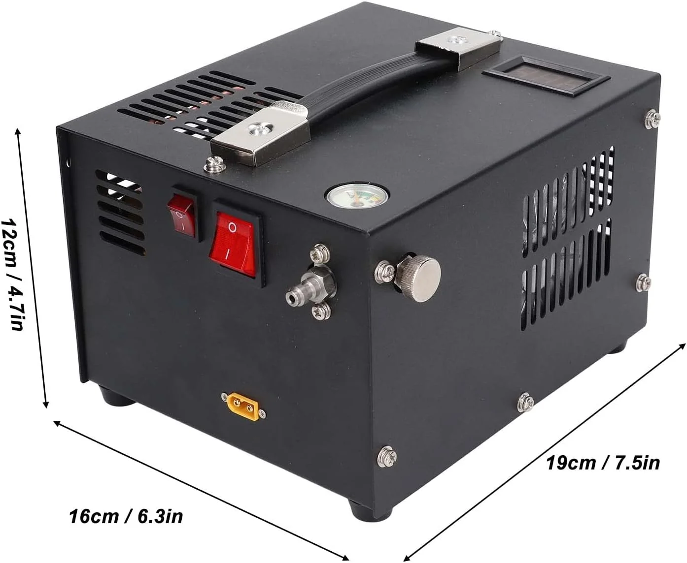 کمپرسور هوای قابل حمل Luqeeg Pcp 4500psi 30MPa فشار قوی روغن و آب برای تفنگ بادی، پینت بال، با برق 110V / 220V AC یا 12V DC