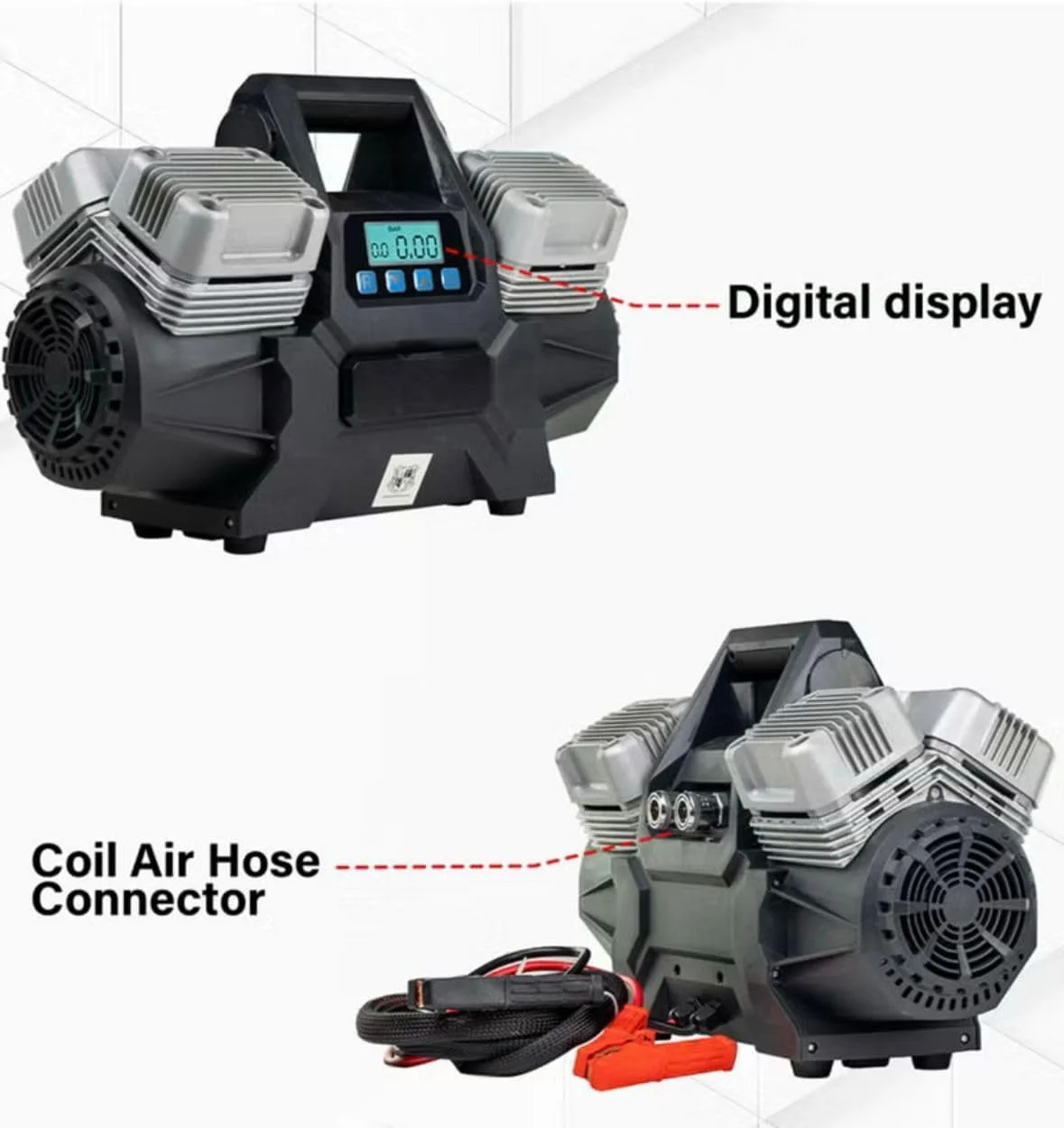 کمپرسور هوای پرقدرت 4 سیلندر برای انواع خودروها و کامیون ها - GOLDEN CAMEL