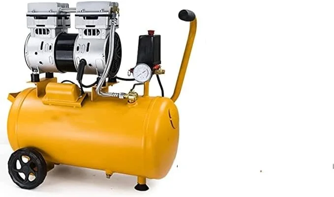 کمپرسور هوای بی صدا و بدون روغن 30 لیتری قابل حمل 750/1100/1500 وات (65 دسی بل) برای تعمیرات منزل، باد کردن تایر، رنگ آمیزی با اسپری و ابزارهای پنوماتیک 220 ولت/240 (50/60 هرتز)