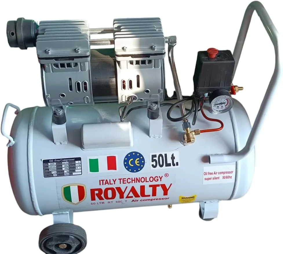 کمپرسور هوا بی صدا رویالتی ایتالیا 50 لیتری