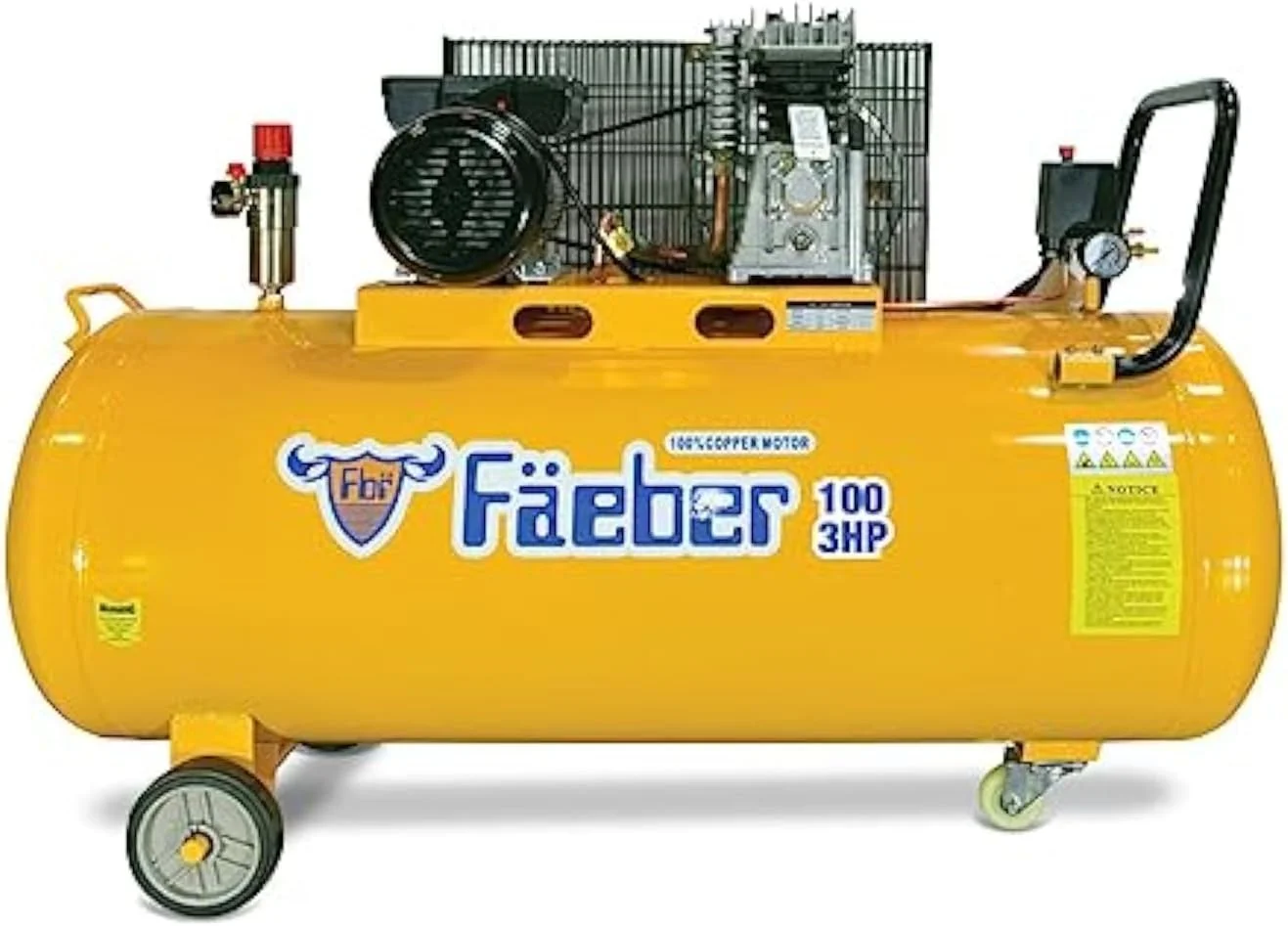 کمپرسور هوای برقی سیم دار ۱۰۰ لیتری، ۳.۰ اسب بخار کمپرسور هوای برقی سیم دار ۱۰۰ لیتری، ۳.۰ اسب بخار