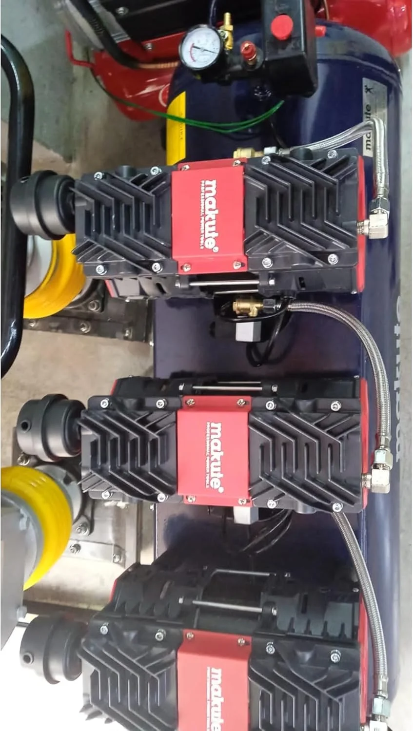 کمپرسور هوای سایلنت بدون روغن 100 لیتری ماکیتا، 4.5 اسب بخار، 8 بار / 115 PSI، 220-240 ولت، 2650 دور در دقیقه - قدرت بالا، صدای کم، MK-328100