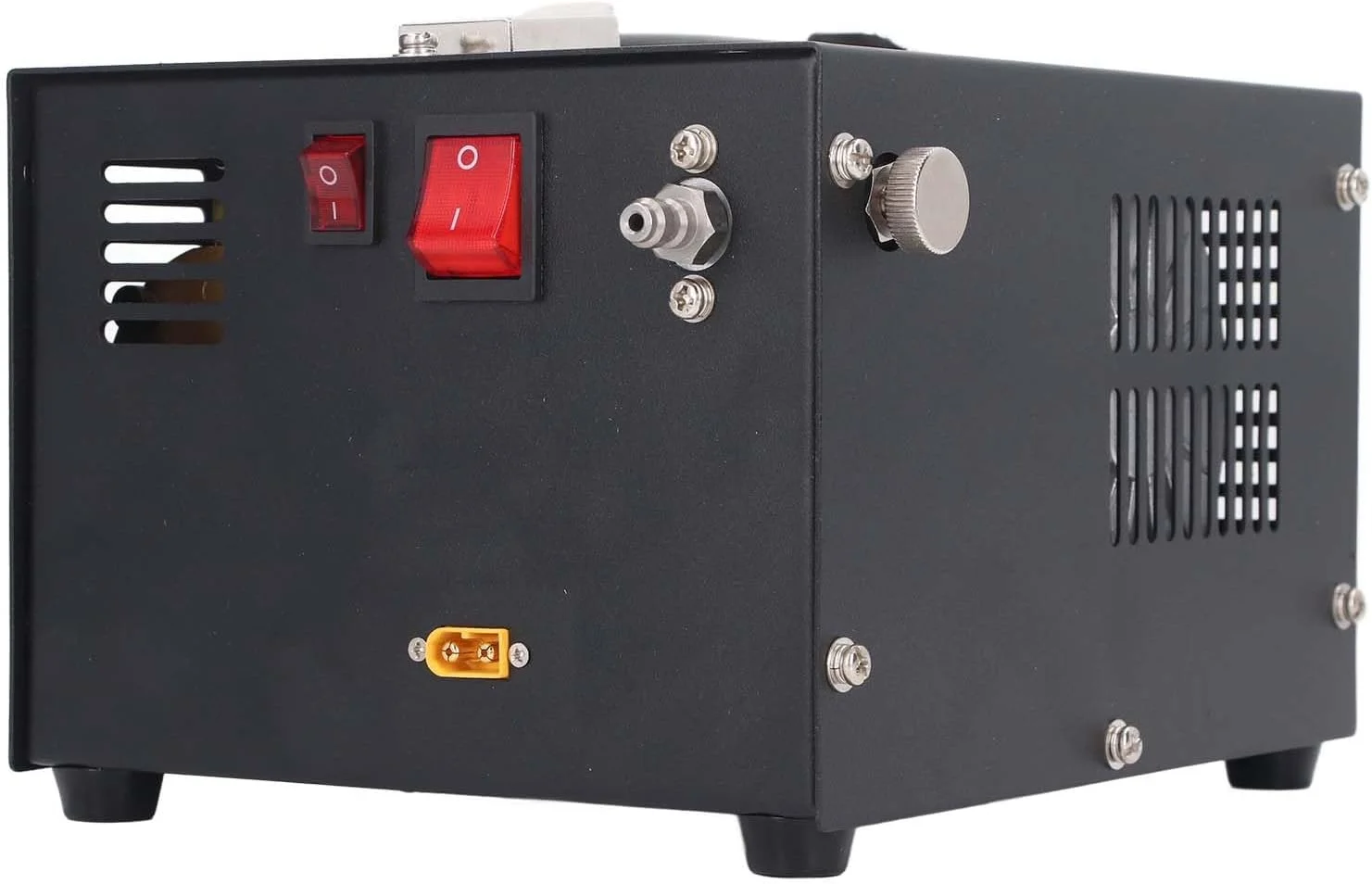 کمپرسور هوای PCP گیرول، پمپ برقی فشار قوی 4500Psi برای پینت بال، خنک کننده فن DC12V، پمپ هوای قابل حمل 30Mpa کمپرسور هوای PCP گیرول، پمپ برقی فشار قوی 4500Psi برای پینت بال، خنک کننده فن DC12V، پمپ هوای قابل حمل 30Mpa