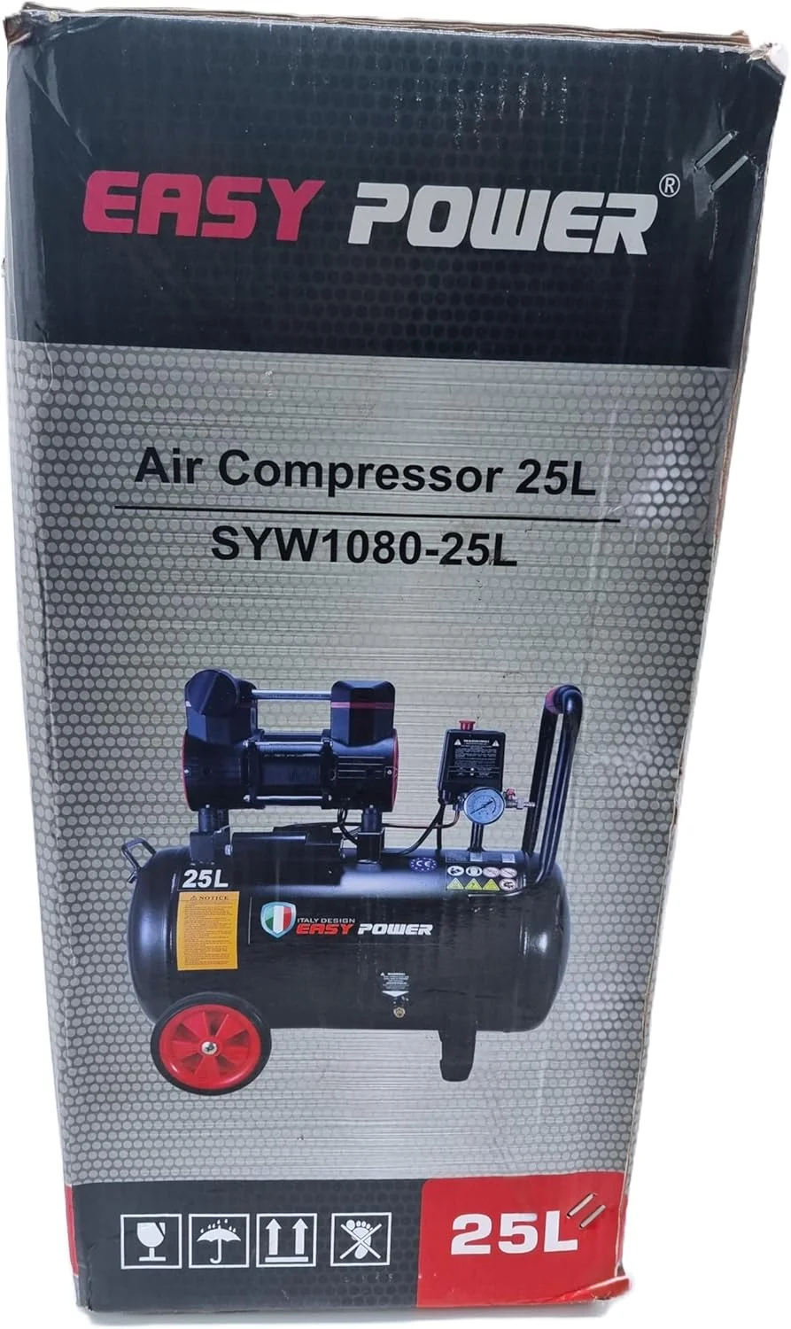 کمپرسور هوای قابل حمل ایزی پاور 25 لیتری – کارآمد، بادوام و چند منظوره برای استفاده در خانه و کارگاه