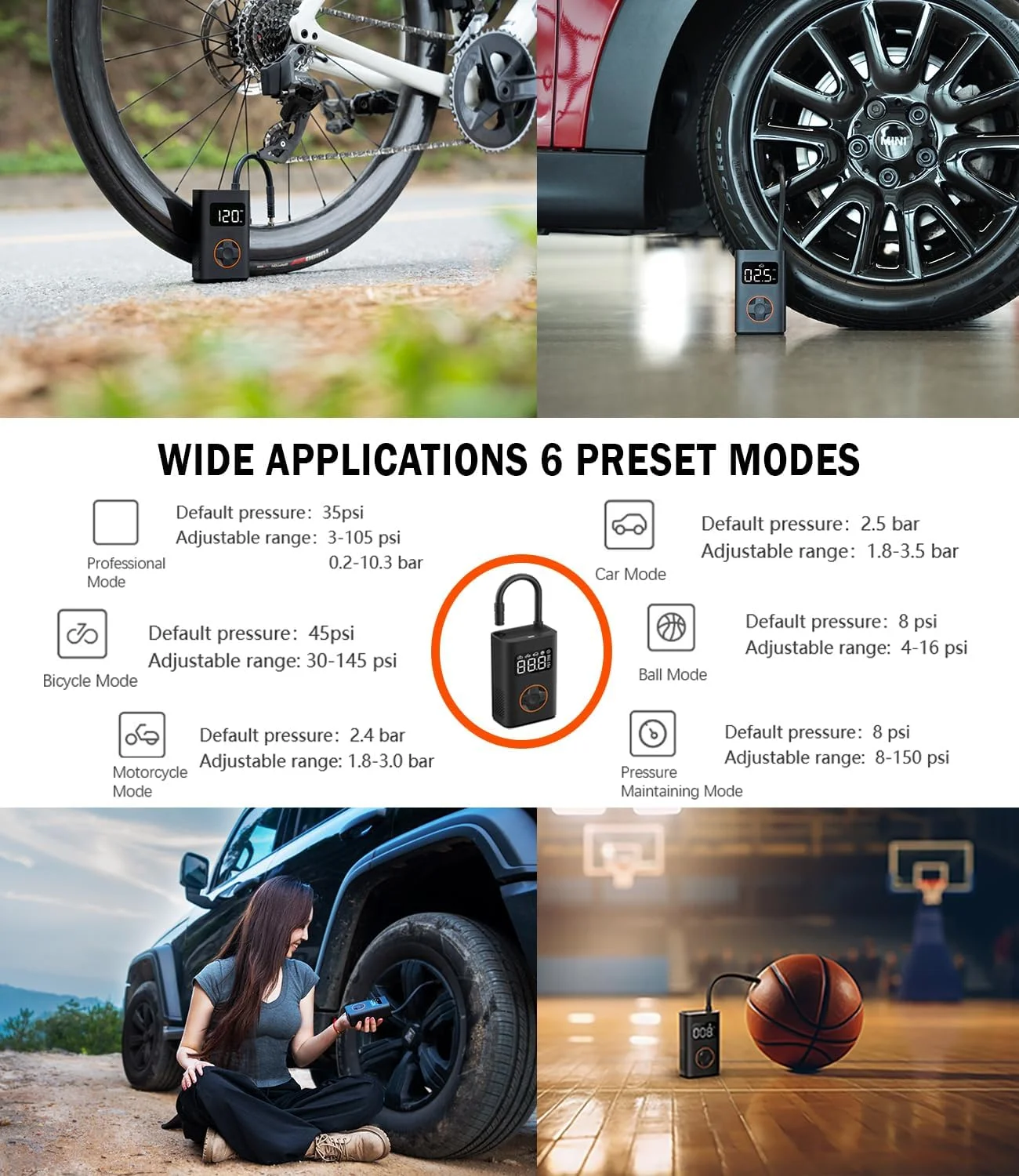 کمپرسور هوای قابل حمل QiCYCLE N3