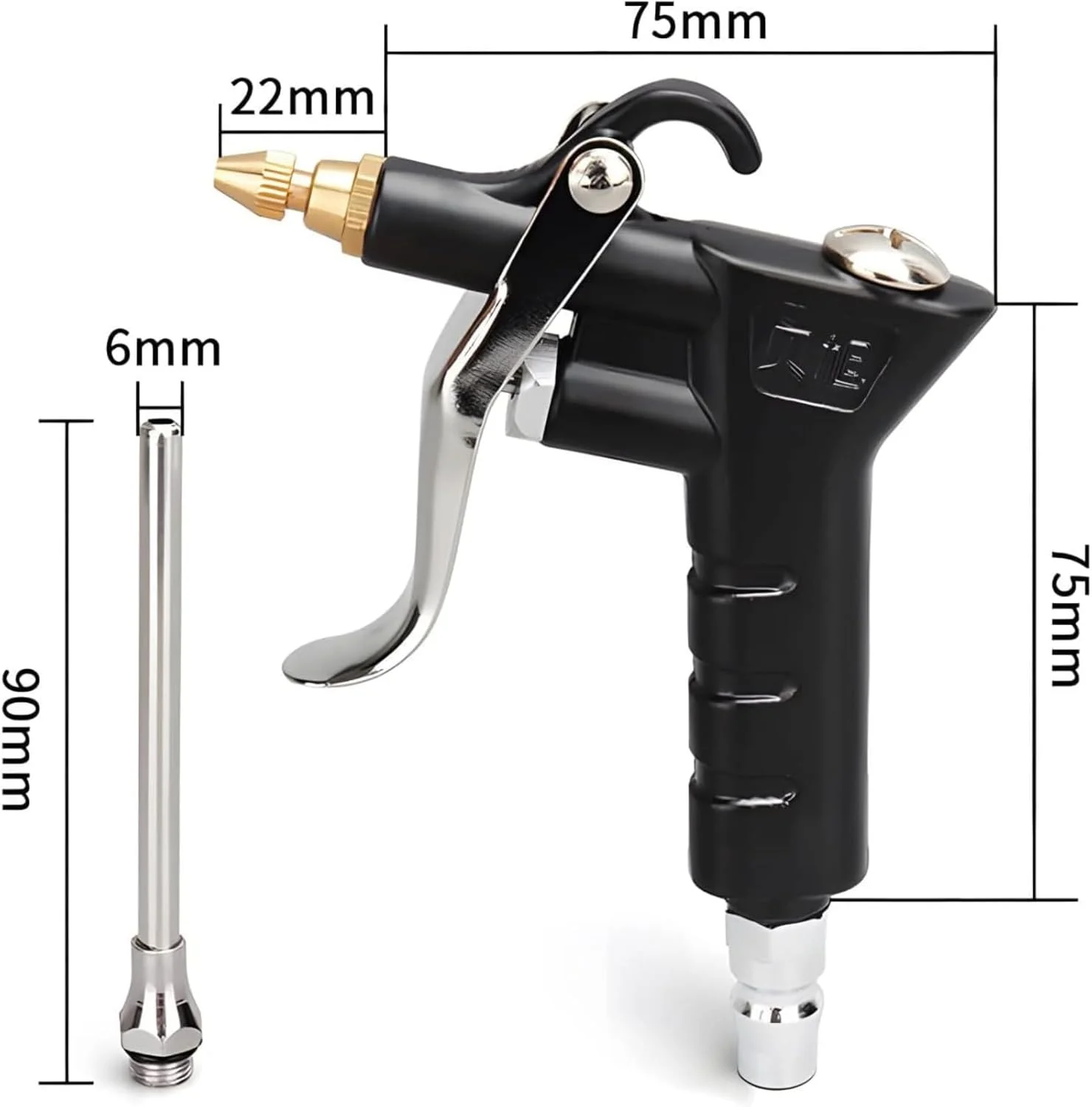 تفنگ بادی HALAMODO - تفنگ کمپرسور هوای صنعتی با 1 نازل دمنده، 1 نازل افزایش جریان هوا تفنگ بادی HALAMODO - تفنگ کمپرسور هوای صنعتی با 1 نازل دمنده، 1 نازل افزایش جریان هوا