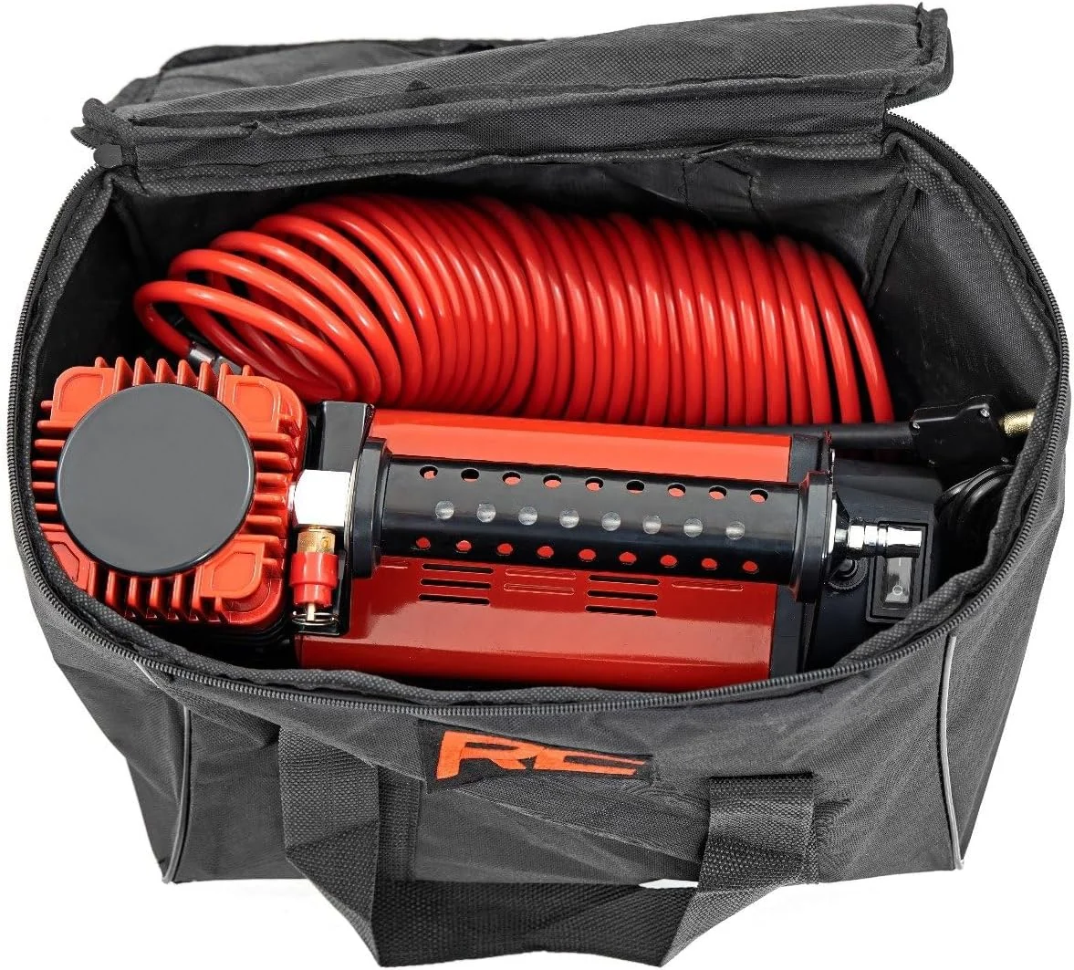 کمپرسور هوای آفرودی با کیف حمل | 12 ولت | 150 PSI | 5.65 CFM - RS200A کمپرسور هوای آفرودی با کیف حمل | 12 ولت | 150 PSI | 5.65 CFM - RS200A